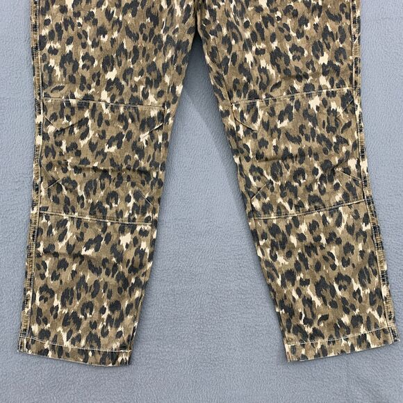 Anthropologie Current/Elliott Animal Print 30 The Clean Weslan Camo Cropped - Picture 3 of 16